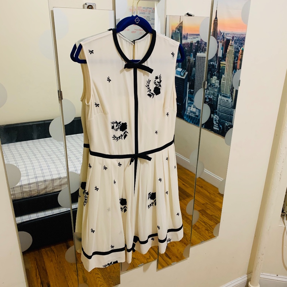 Ted Baker London Rose Embroidered Fit & Flare